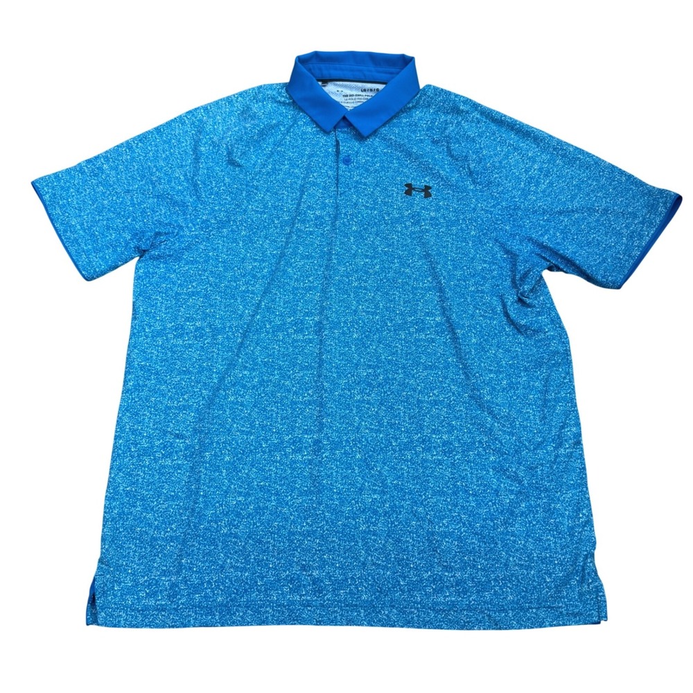 Under Armour Blue Iso-Chill Polo Shirt Mens Large